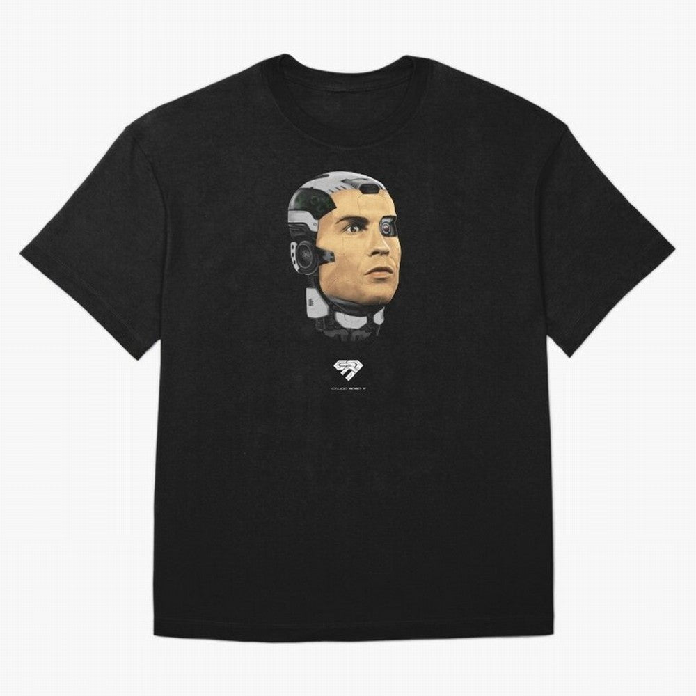 Calcio Robo 7 Oversized T-Shirt Stand Proud for Global Football Passion for FIFA World Cup 2026 Group Stage, Filled with Cristiano Ronaldo, Haaland and CR7, Brazil, Portugal and Argentina, Vintage Soccer Flavor, Modern Football Stars, National