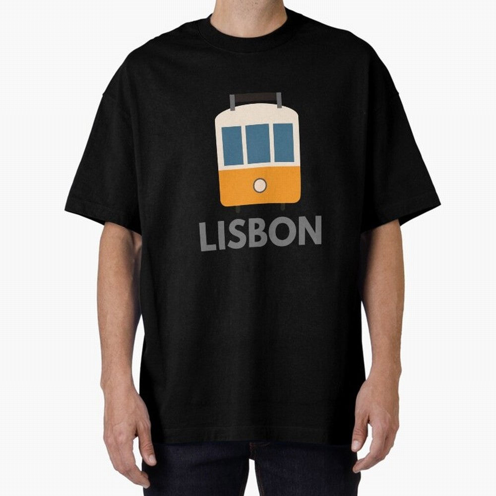 Lisboa Tram (Lisbon city, Portugal) Oversized T-Shirt Celebrate Fan Culture around FIFA World Cup 2026 Group Stage Built around Mbappe and Neymar, Argentina Energy, Stadium Memories, Football Loyalty, International Chants and Championship