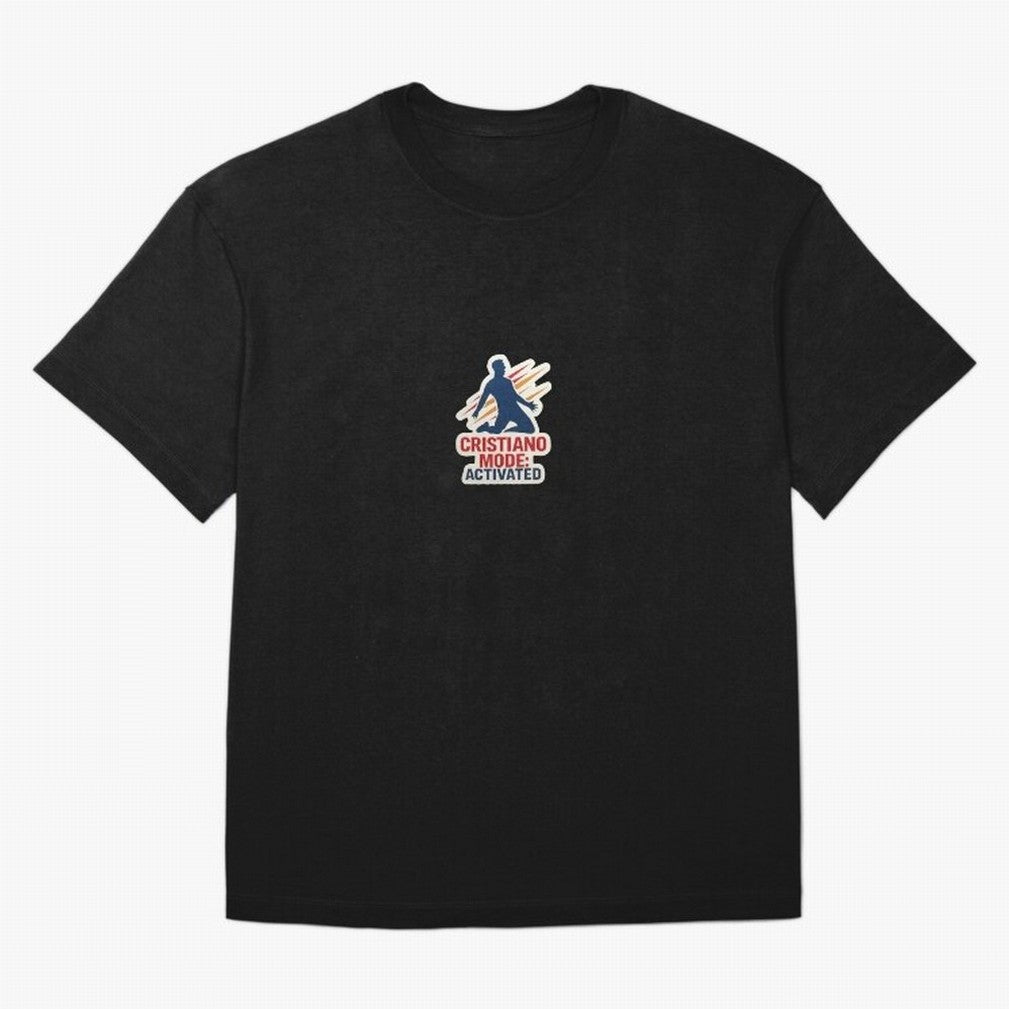 Cristiano Mode: Activated v2 Oversized T-Shirt Make Every Kick Count in FIFA World Cup 2026 Group Stage Spirit, Connected to France, Cristiano Ronaldo, Haaland and CR7, Supporter Pride, Iconic Celebrations, Legendary Names and Global Match Day