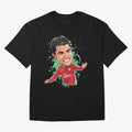 Cristiano Oversized T-Shirt Embrace FIFA World Cup 2026 Group Stage Spirit, Driven by France, Haaland and Mbappe, Soccer Culture, Superstar Moments, National Team Dreams and Competitive Fire; Great for Watch Parties, Sports Bars, Family Nights, Fan