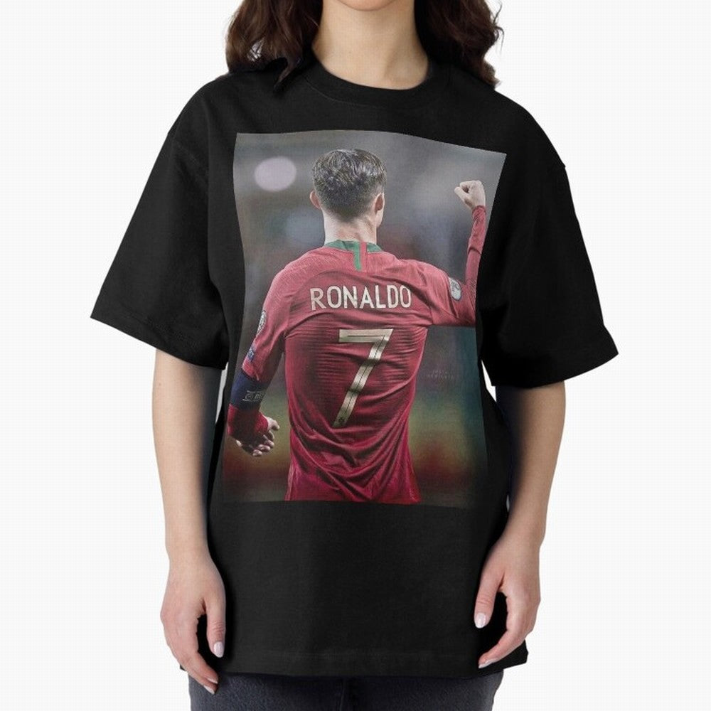 Cristiano Ronaldo CR7 Oversized T-Shirt Relive Legendary Nights from FIFA World Cup 2026 Group Stage Centered on Haaland, Portugal, Spain and Germany Energy, Champion Mindset, Group Stage Buzz, Knockout Tension and Passionate Fan Culture; Made for