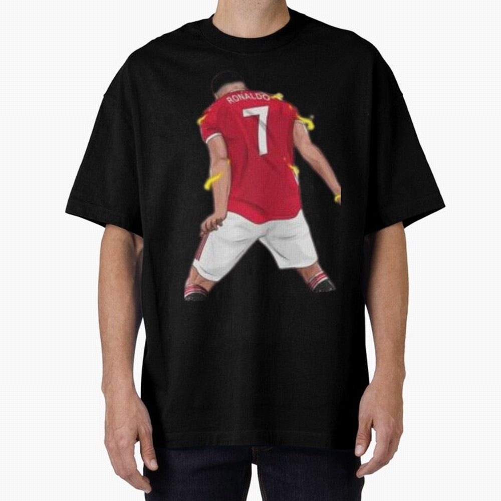 The best player in world Cristiano Ronado Oversized T-Shirt Join FIFA World Cup 2026 USA Canada Mexico Spirit, with Portugal, Spain and Germany, Neymar, Vintage Soccer Flavor, Modern Football Stars, National Flags and Final Night Emotion; Created