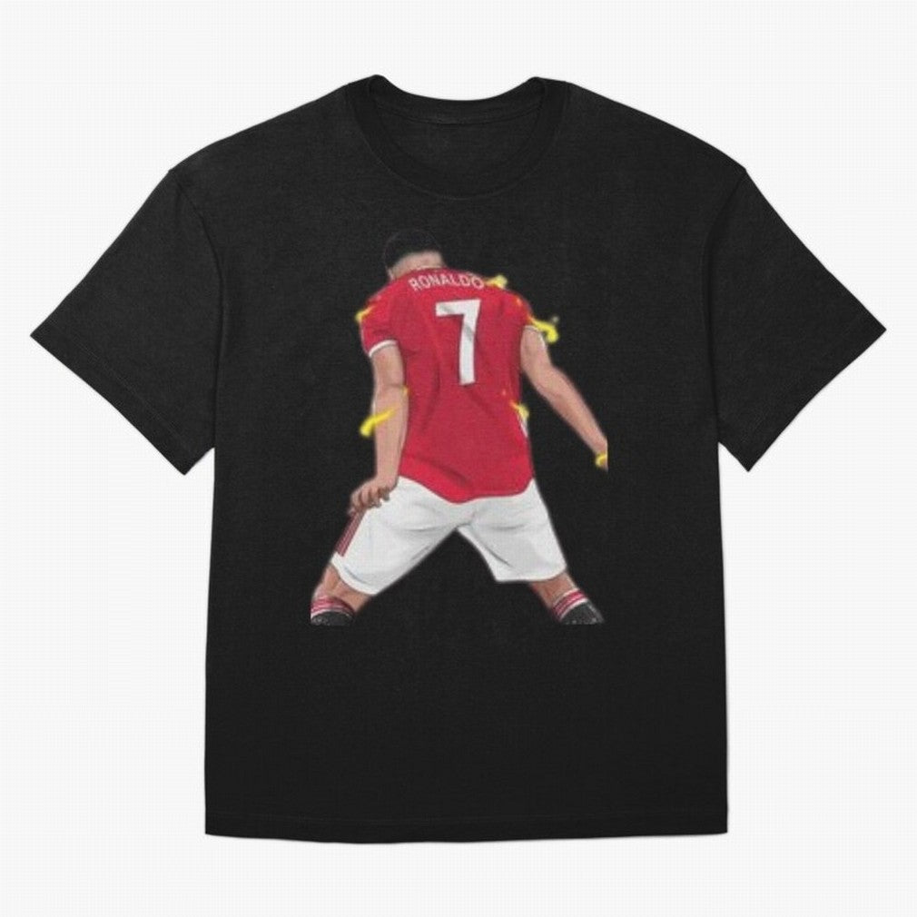 The best player in world Cristiano Ronado Oversized T-Shirt Join FIFA World Cup 2026 USA Canada Mexico Spirit, with Portugal, Spain and Germany, Neymar, Vintage Soccer Flavor, Modern Football Stars, National Flags and Final Night Emotion; Created