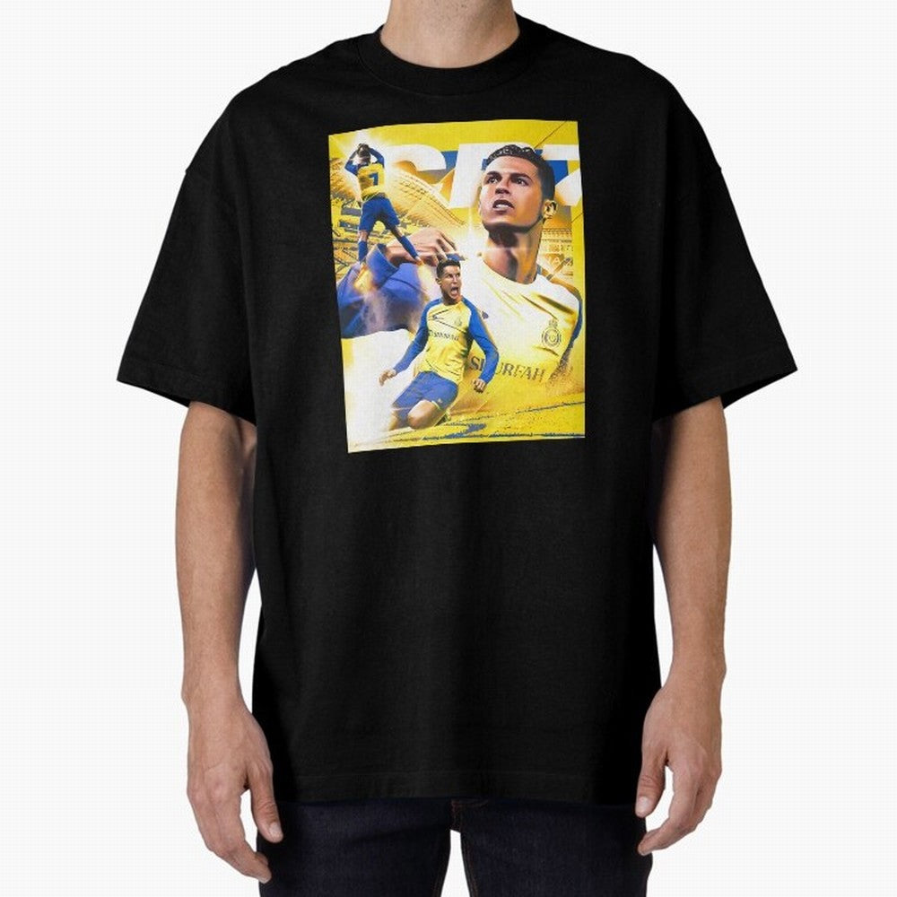 legend footballer yellow Oversized T-Shirt Celebrate Classic Football Spirit in FIFA World Cup 2026 USA Canada Mexico for Fans of Haaland and England, Bringing Football Festival Excitement, Trophy Ambitions, Country Rivalries and Star Player Buzz;