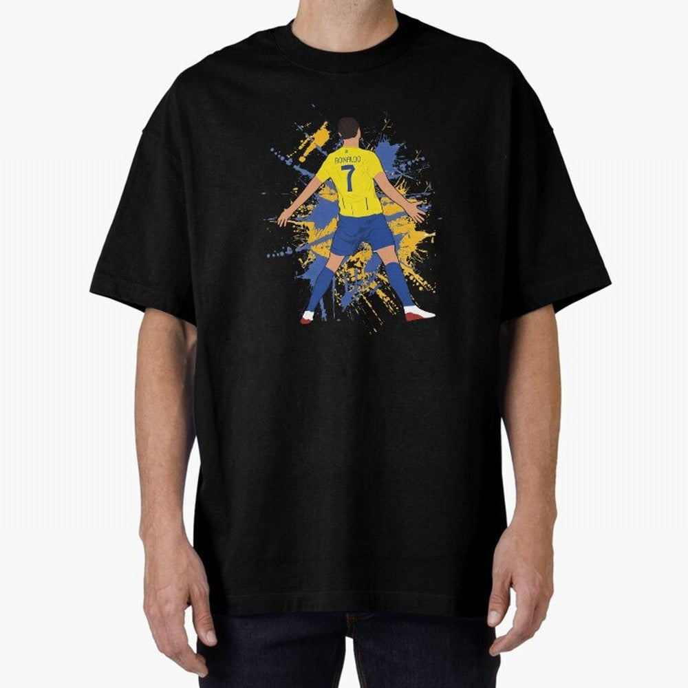siuu cristiano alnasr football Oversized T-Shirt Represent the Passion of FIFA World Cup 2026 USA Canada Mexico for Fans of Cristiano Ronaldo, Haaland and CR7 and Argentina and Brazil, Bringing Goal Celebration Energy, Supporter Heritage, Football