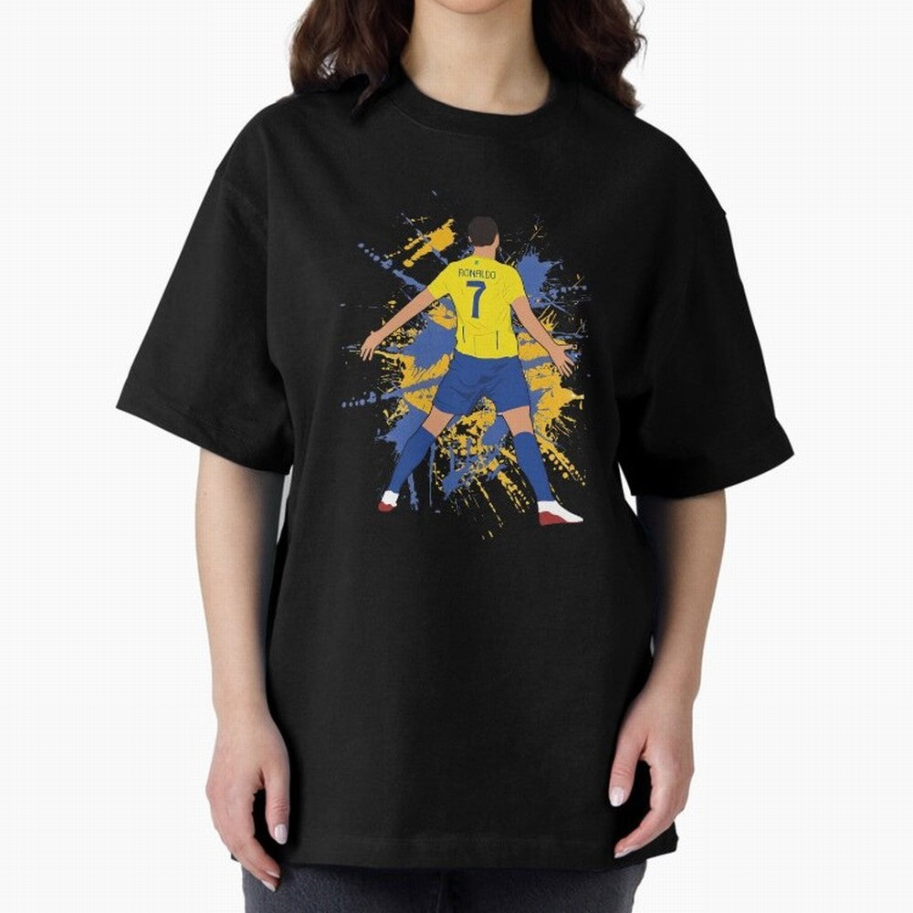 siuu cristiano alnasr football Oversized T-Shirt Represent the Passion of FIFA World Cup 2026 USA Canada Mexico for Fans of Cristiano Ronaldo, Haaland and CR7 and Argentina and Brazil, Bringing Goal Celebration Energy, Supporter Heritage, Football