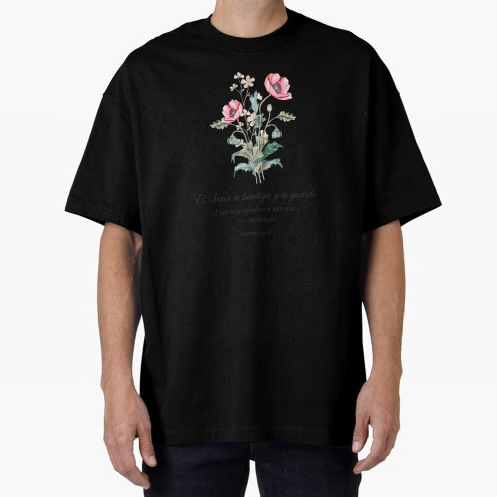 N¨²meros 6:24¨C26 ¨C El Se?or te bendiga y te guarde | Bendici¨®n B¨ªblica Floral | Regalo Cristiano Oversized T-Shirt Celebrate Golden Goal Energy in the FIFA World Cup 2026 Group Stage Journey through Cristiano Ronaldo, Haaland and CR7