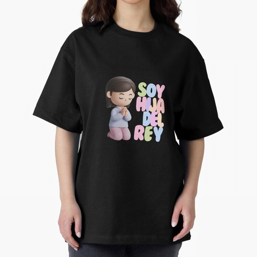 Soy Hija del Rey | Dise?o Cristiano Dulce en Colores Pastel Oversized T-Shirt Turn Football Passion into Match Day Hype around FIFA World Cup 2026 USA Canada Mexico, Cristiano Ronaldo, Haaland and CR7, Germany, Global Supporter Spirit, Legendary