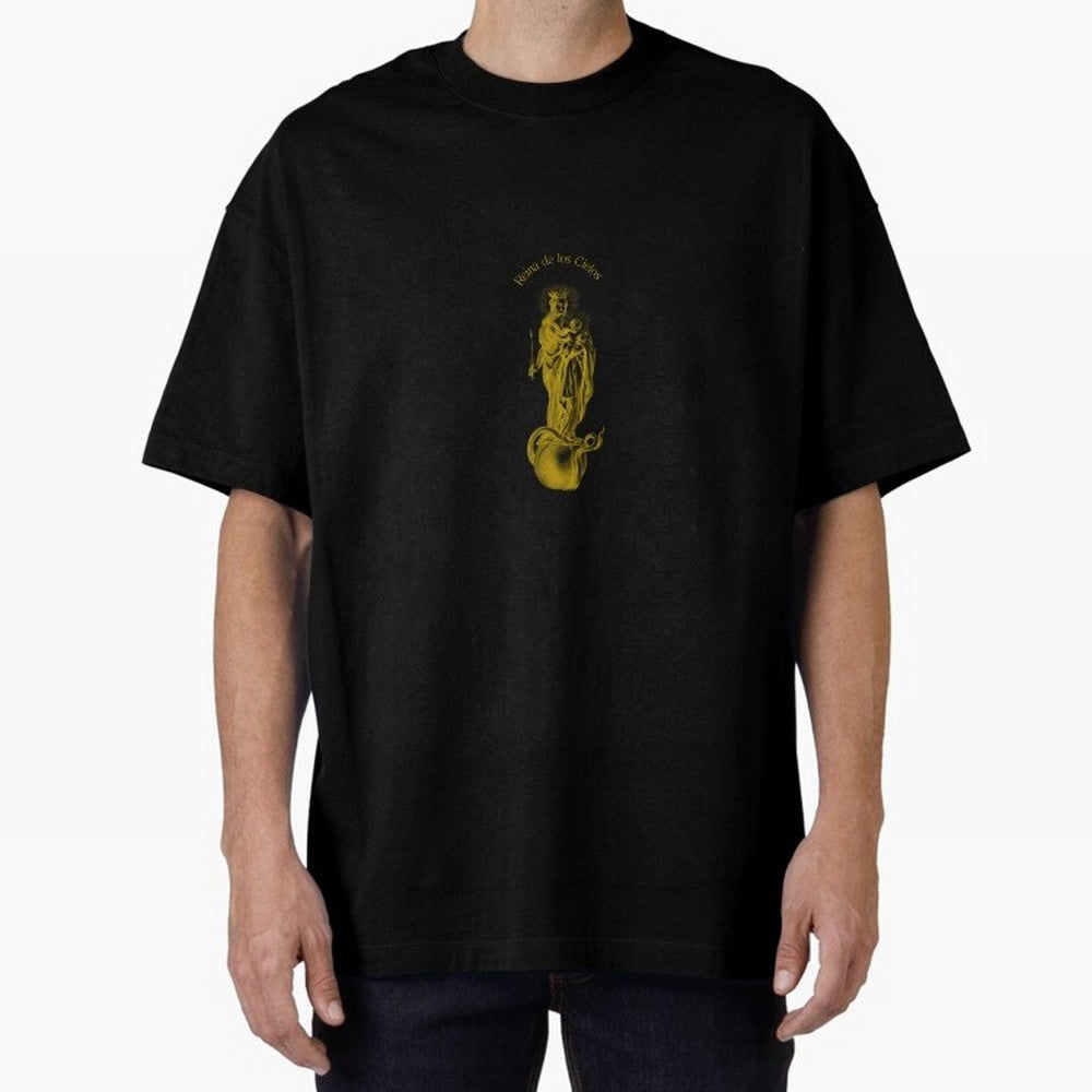 Reina de los Cielos Oversized T-Shirt Spotlight FIFA World Cup 2026 USA Canada Mexico for Fans of CR7 and Messi and Argentina, France and Brazil, Bringing Stadium Chants, National Pride, Trophy Dreams and Unforgettable Football Memories; Perfect