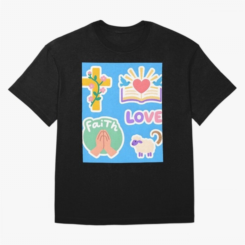 Love Faith T shirt Oversized T-Shirt Celebrate Global Passion for Match Day Hype around FIFA World Cup 2026 USA Canada Mexico, Haaland and Mbappe, England and Germany, Global Supporter Spirit, Legendary Goals, National Colors and Tournament