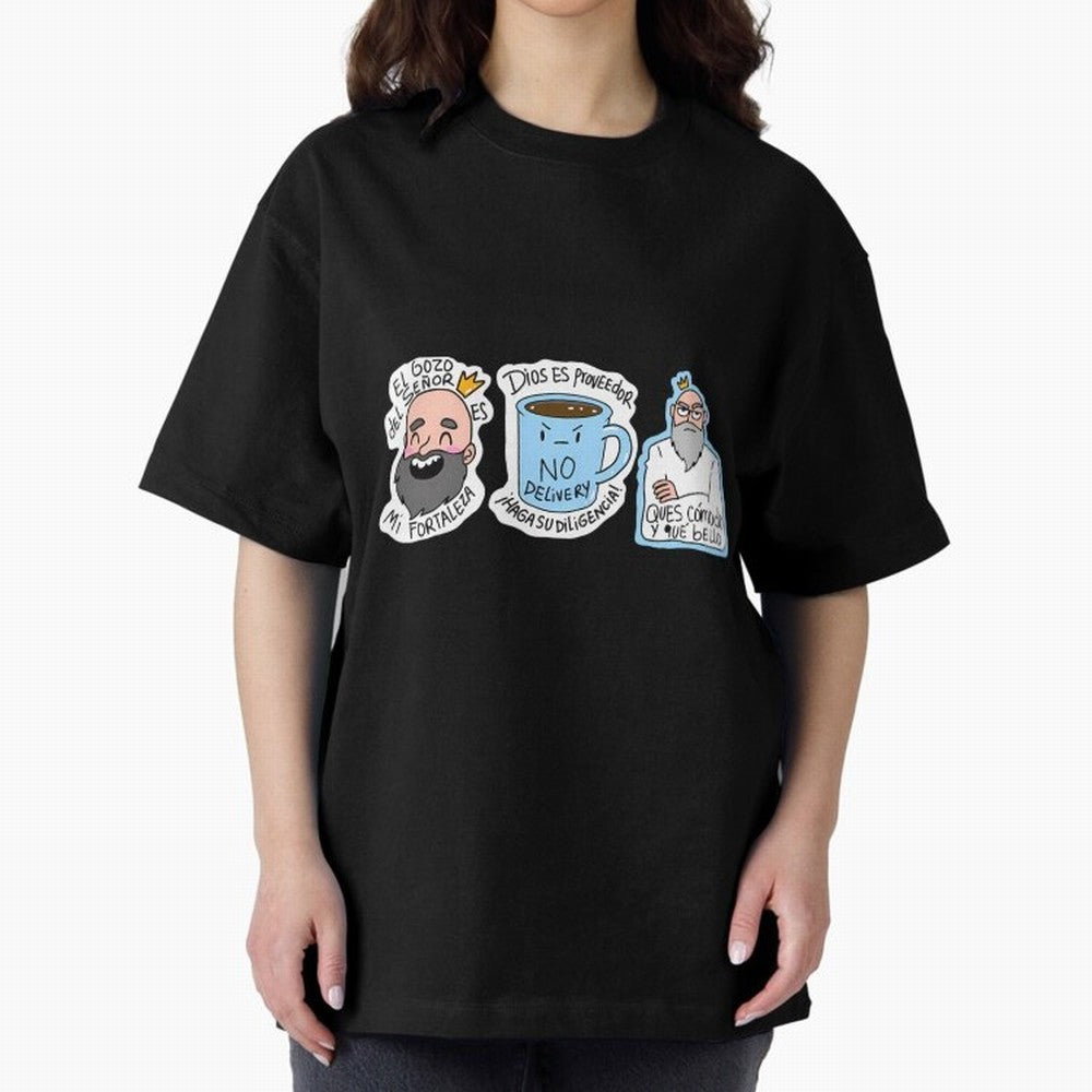 El Gozo Del Seor Es Mi Fortaleza Recuerda Que Dios Es Proveedor No Delivery Oversized T-Shirt Keep the Match Day Mood of Global Football Passion for FIFA World Cup 2026 Group Stage, Capturing Messi, Portugal, Spain and Germany, Goal Celebration