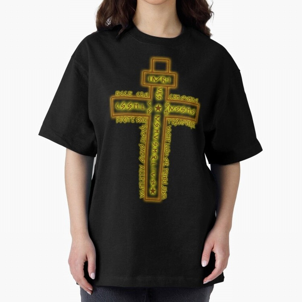 Cruz del Santo Padre Benito Color Oversized T-Shirt Celebrate the Next Chapter of Global Football Passion for FIFA World Cup 2026 USA Canada Mexico, Built around Messi and Cristiano Ronaldo, Portugal, Spain and Germany, Tournament Hype, Historic