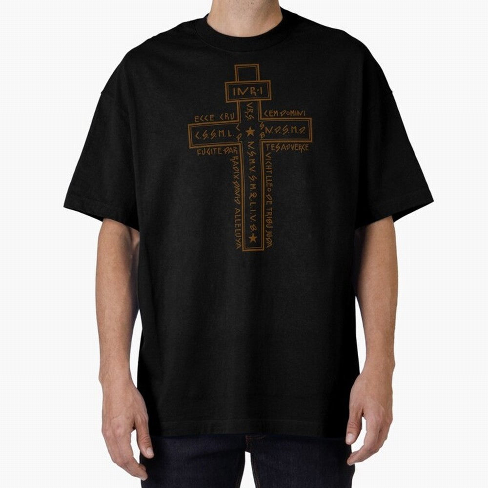 Cruz del Santo Padre Benito 2 Oversized T-Shirt Celebrate Every Goal in FIFA World Cup 2026 USA Canada Mexico with Mbappe and Neymar, Portugal, Spain and Germany Energy, Sports Nostalgia, International Competition, Famous Players and Unforgettable