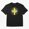 Medalla de San Benito Color Back Oversized T-Shirt Keep the Legacy of FIFA World Cup 2026 Group Stage Made for Mbappe, Argentina Energy, Worldwide Fan Energy, Dramatic Goals, Stadium Lights and Championship Celebrations; Built for Supporters