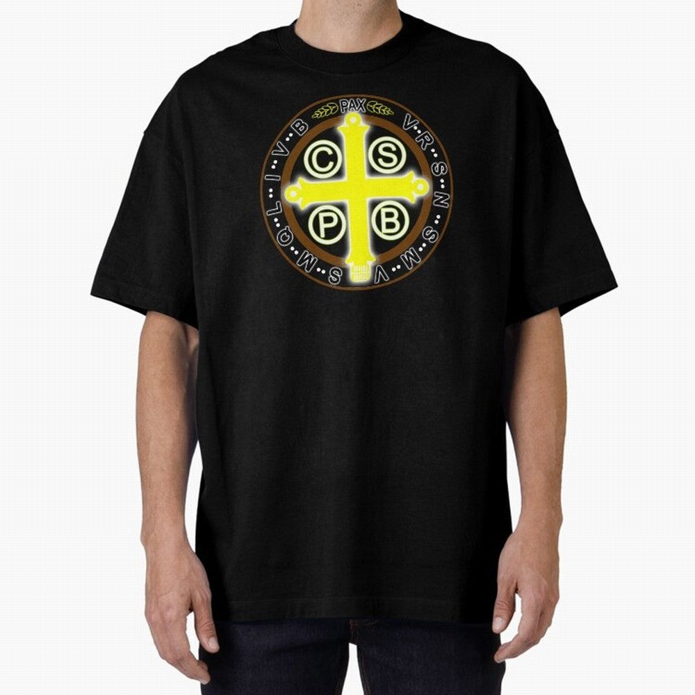Medalla de San Benito Color Back Oversized T-Shirt Keep the Legacy of FIFA World Cup 2026 Group Stage Made for Mbappe, Argentina Energy, Worldwide Fan Energy, Dramatic Goals, Stadium Lights and Championship Celebrations; Built for Supporters