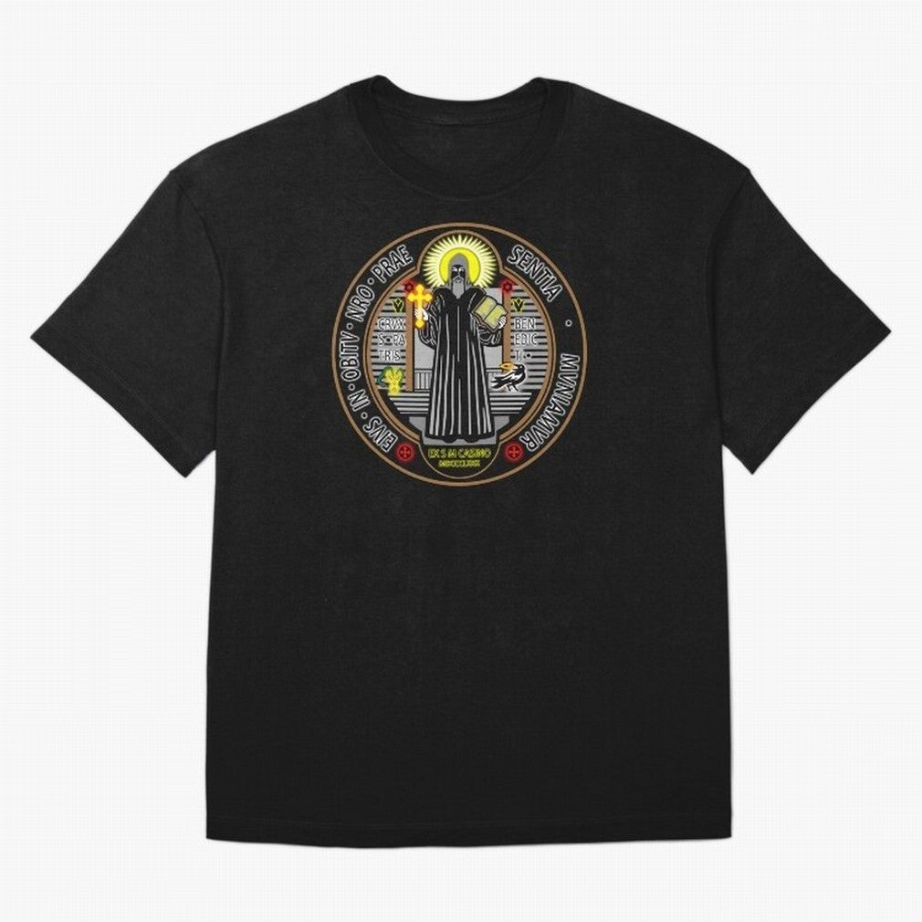 Medalla de San Benito Color Frontal Oversized T-Shirt Bring World Football Passion into Global Football Passion for FIFA World Cup 2026, Celebrating CR7 and Messi, Argentina and Brazil, Football Passion, Legendary Performances, Festival Vibes and