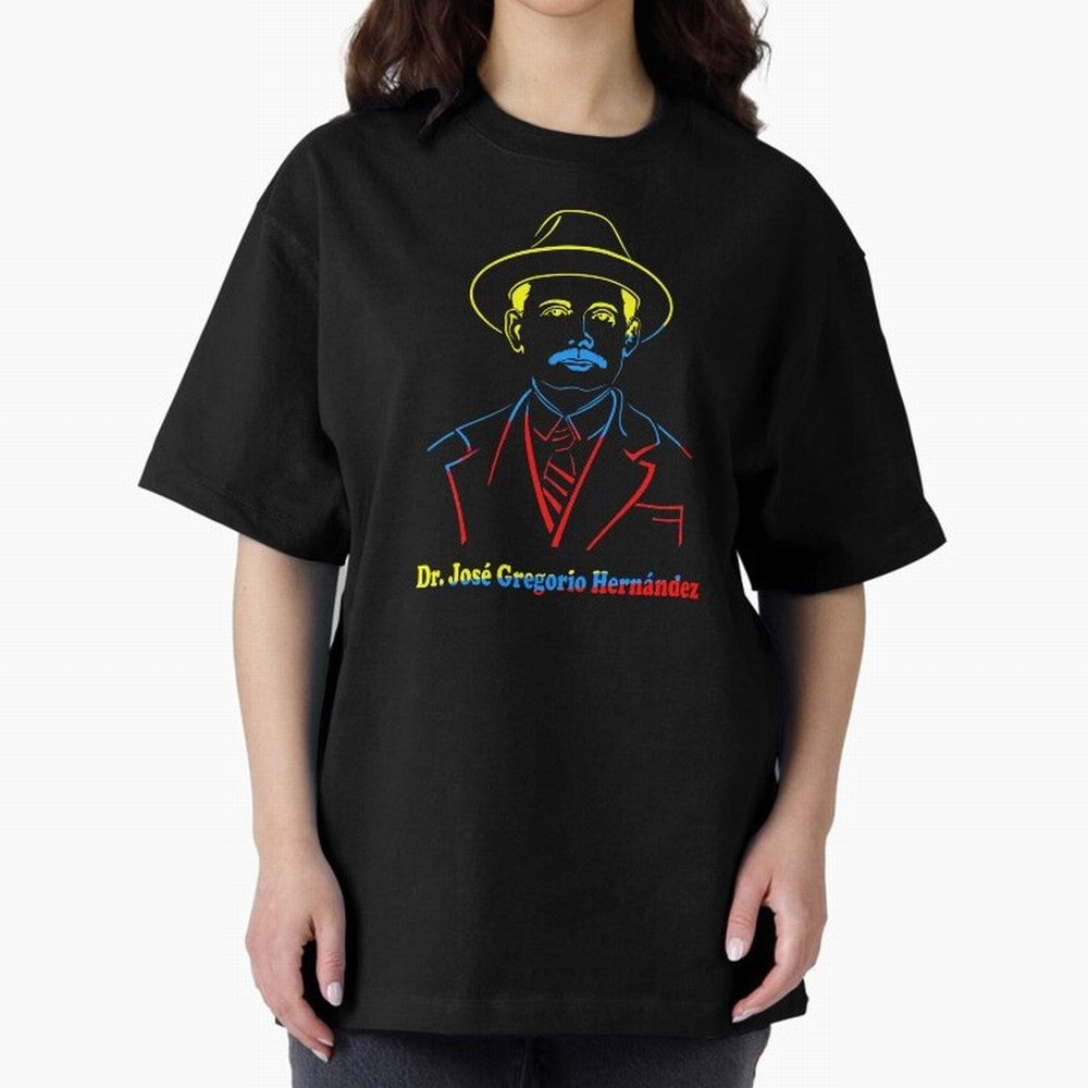 Dr. Jos¨¦ Gregorio Hern¨¢ndez Colores Bandera Oversized T-Shirt Feel the Roar of FIFA World Cup 2026 Group Stage Spirit, Inspired by Spain, Mbappe and Neymar, Football Passion, Legendary Performances, Festival Vibes and Supporter Community; Built
