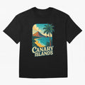 Tropical Shoreline of the Canary Islands Spain Oversized T-Shirt Bring Supporter Culture to FIFA World Cup 2026 Group Stage for Fans of Cristiano Ronaldo and France and Portugal, Bringing Stadium Chants, National Pride, Trophy Dreams and