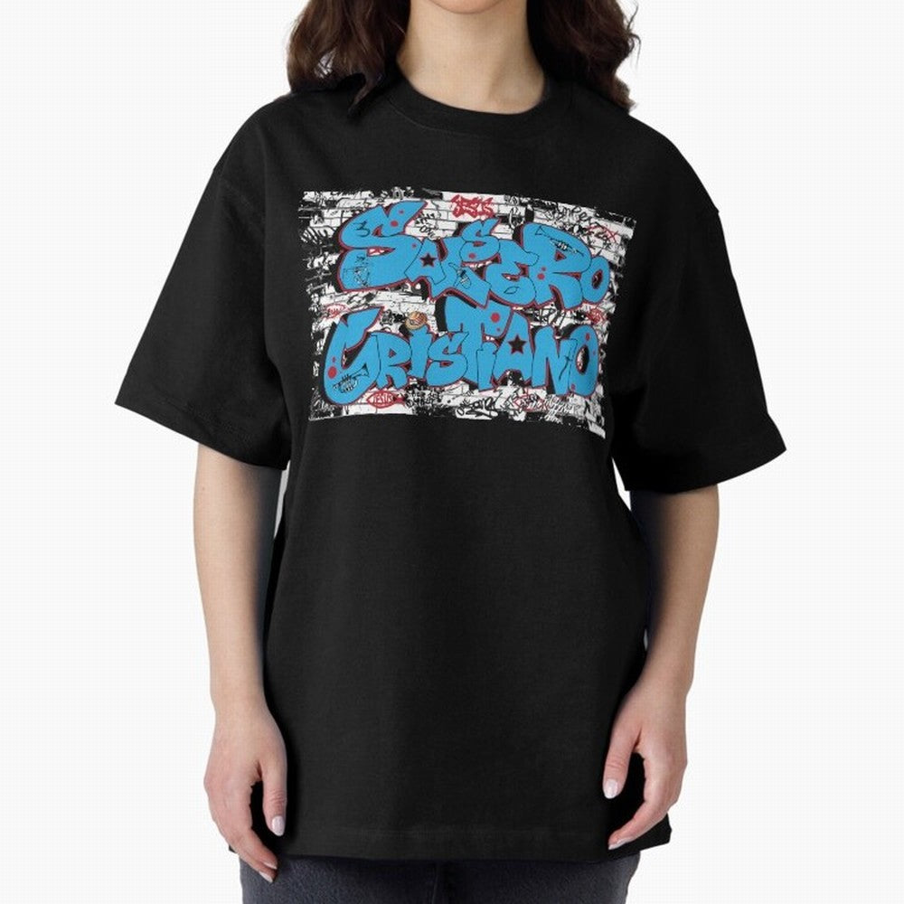 Salsero Cristiano Oversized T-Shirt Feel the Trophy Chase of Global Football Passion for FIFA World Cup 2026 Group Stage, with CR7 and Messi, England and Germany, Football Passion, Legendary Performances, Festival Vibes and Supporter Community;
