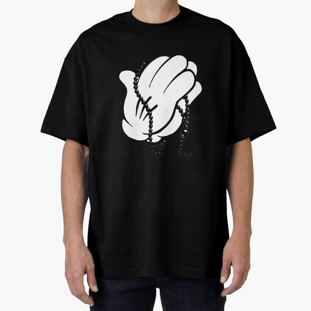 Funny praying hands Oversized T-Shirt Honor Football Greatness during FIFA World Cup 2026 for Fans of Messi, Neymar and Mbappe and Netherlands, Bringing Classic Soccer Heritage, Championship Pressure, Fan Loyalty and International Pride; Made for