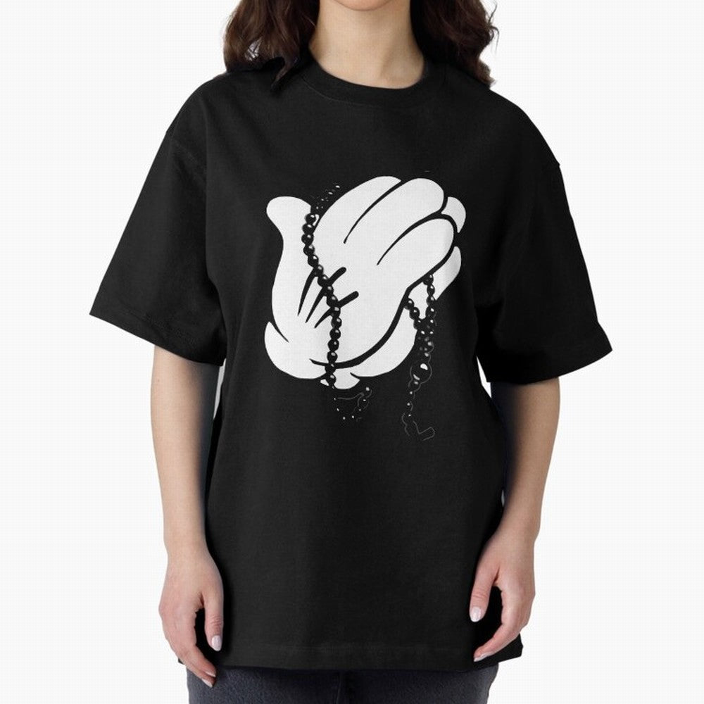 Funny praying hands Oversized T-Shirt Honor Football Greatness during FIFA World Cup 2026 for Fans of Messi, Neymar and Mbappe and Netherlands, Bringing Classic Soccer Heritage, Championship Pressure, Fan Loyalty and International Pride; Made for