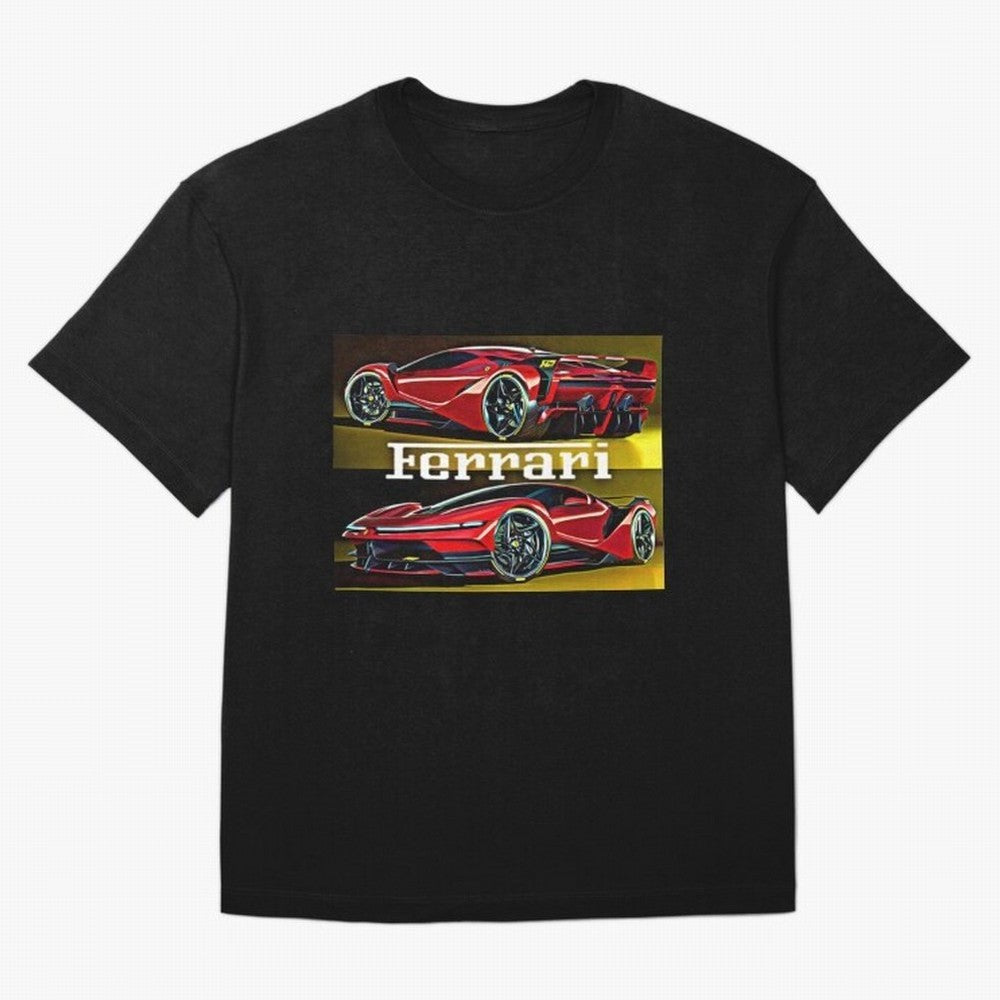 Ferarri F Concept Oversized T-Shirt Follow the Final Road of FIFA World Cup 2026 for Fans of CR7 and France and Portugal, Bringing Tournament Hype, Historic Matchups, Family Viewing Parties and Global Sports Pride; Ideal for Fans Who Follow Messi,