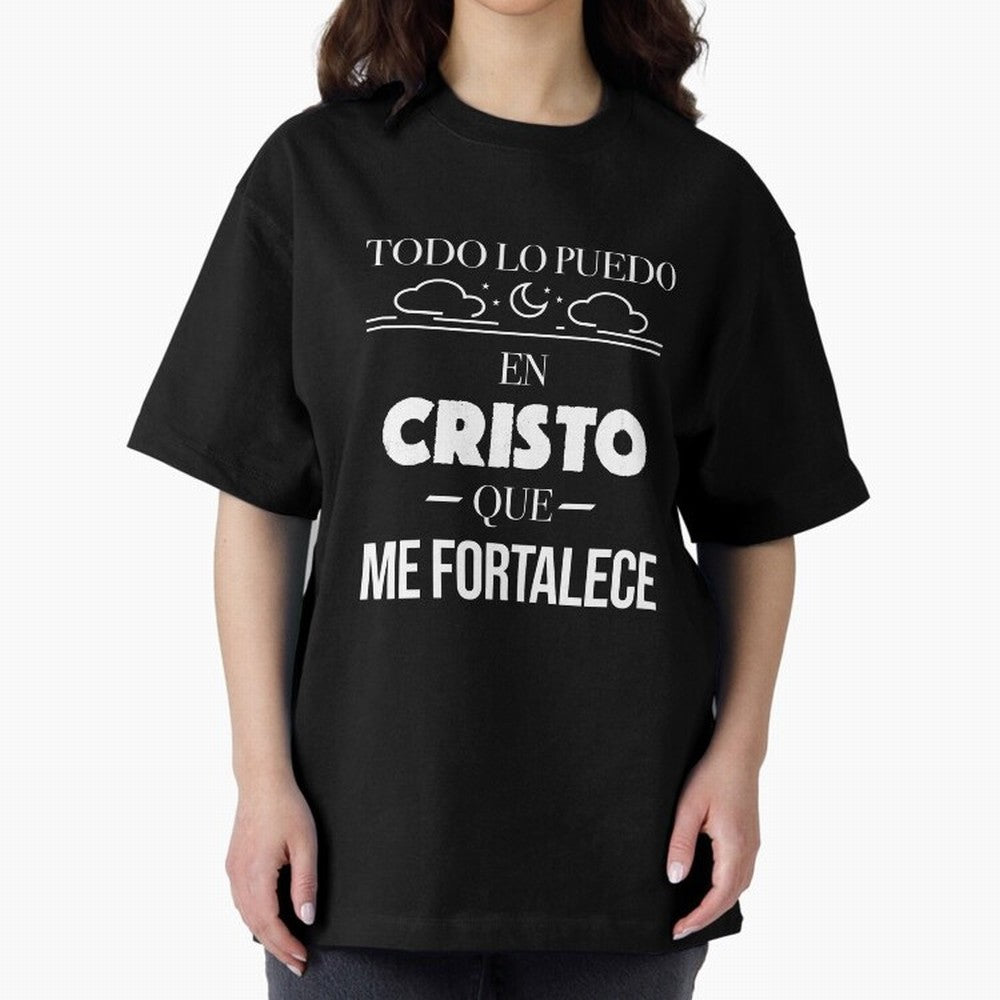 Mensajes Biblicos Espa?ol Todo Lo Puedo En Cristo Oversized T-Shirt Live for the Drama of Match Day Hype around FIFA World Cup 2026, Messi, Neymar and Mbappe, Brazil, Worldwide Fan Energy, Dramatic Goals, Stadium Lights and Championship