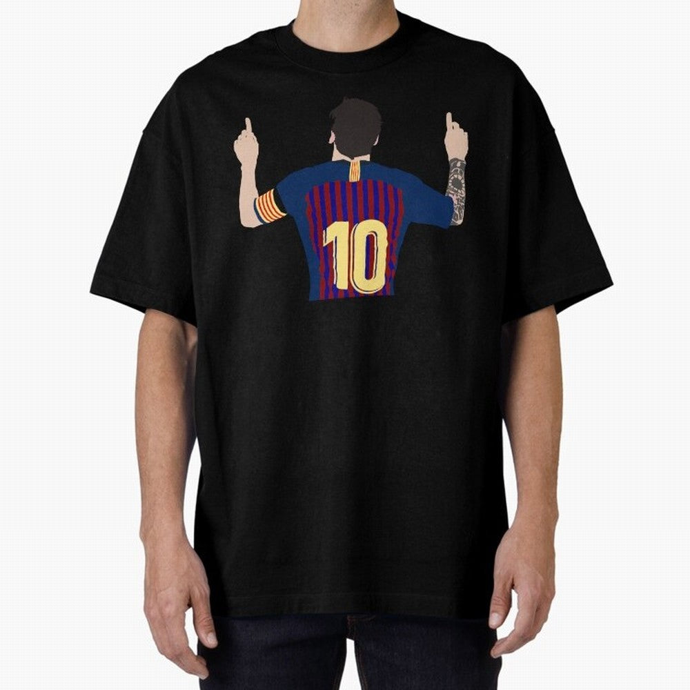 Lionel Messi Iconic Goal Celebration #o44 Oversized T-Shirt Bring Global Football Passion for FIFA World Cup 2026 Group Stage, Filled with CR7, Brazil, Supporter Pride, Iconic Celebrations, Legendary Names and Global Match Day Energy; Perfect for