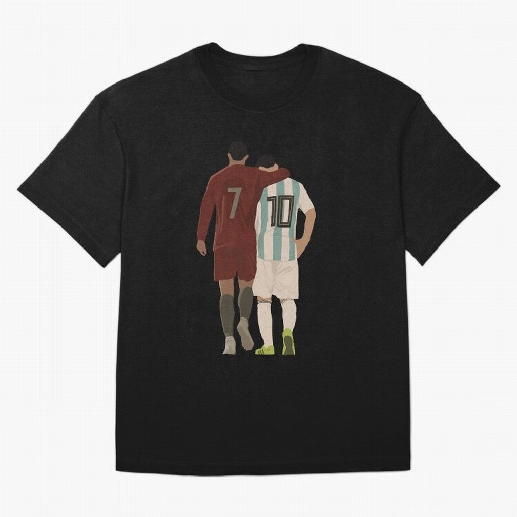 The Greatest Of All Time Oversized T-Shirt Share the FIFA World Cup 2026 Group Stage Journey through Mbappe and Neymar Highlights, France and Portugal Pride, Sports Nostalgia, International Competition, Famous Players and Unforgettable Victories;
