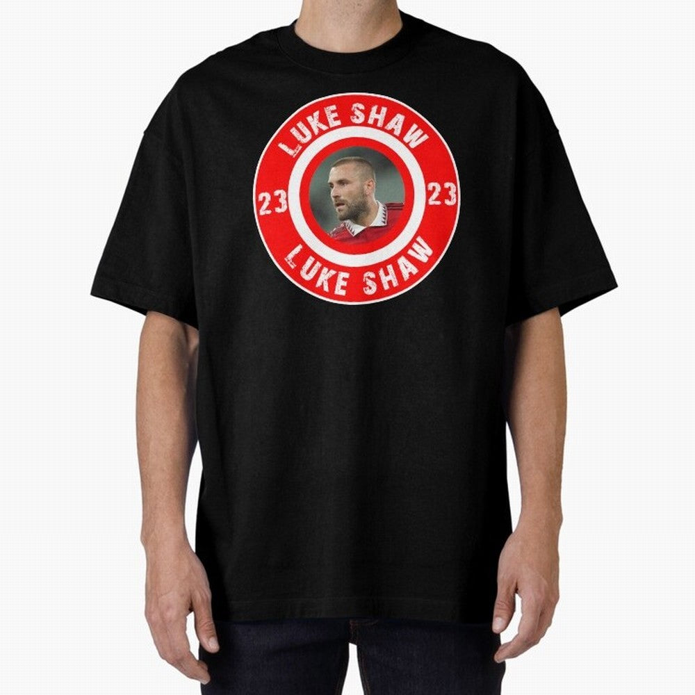 Luke Shaw Oversized T-Shirt Celebrate Classic Football Spirit in Global Football Passion for FIFA World Cup 2026, Celebrating Mbappe and Neymar, Spain and Netherlands, Match Day Excitement, Supporter Culture, Golden Goals and Global Football