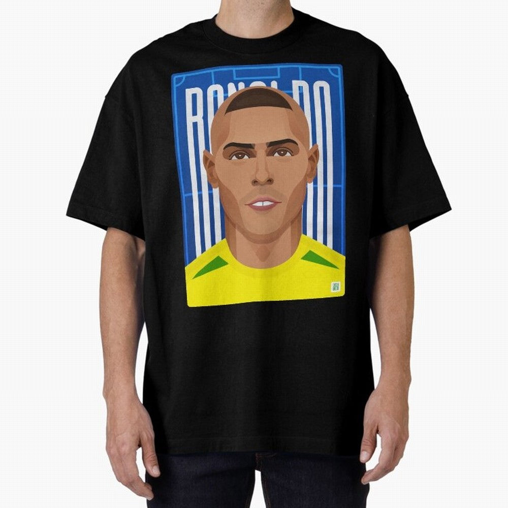 Ronaldo | The Phenomenon Oversized T-Shirt Celebrate the Biggest Stage of the FIFA World Cup 2026 Journey through Haaland and Mbappe Highlights, Portugal Pride, Goal Celebration Energy, Supporter Heritage, Football Icons and Worldwide Tournament