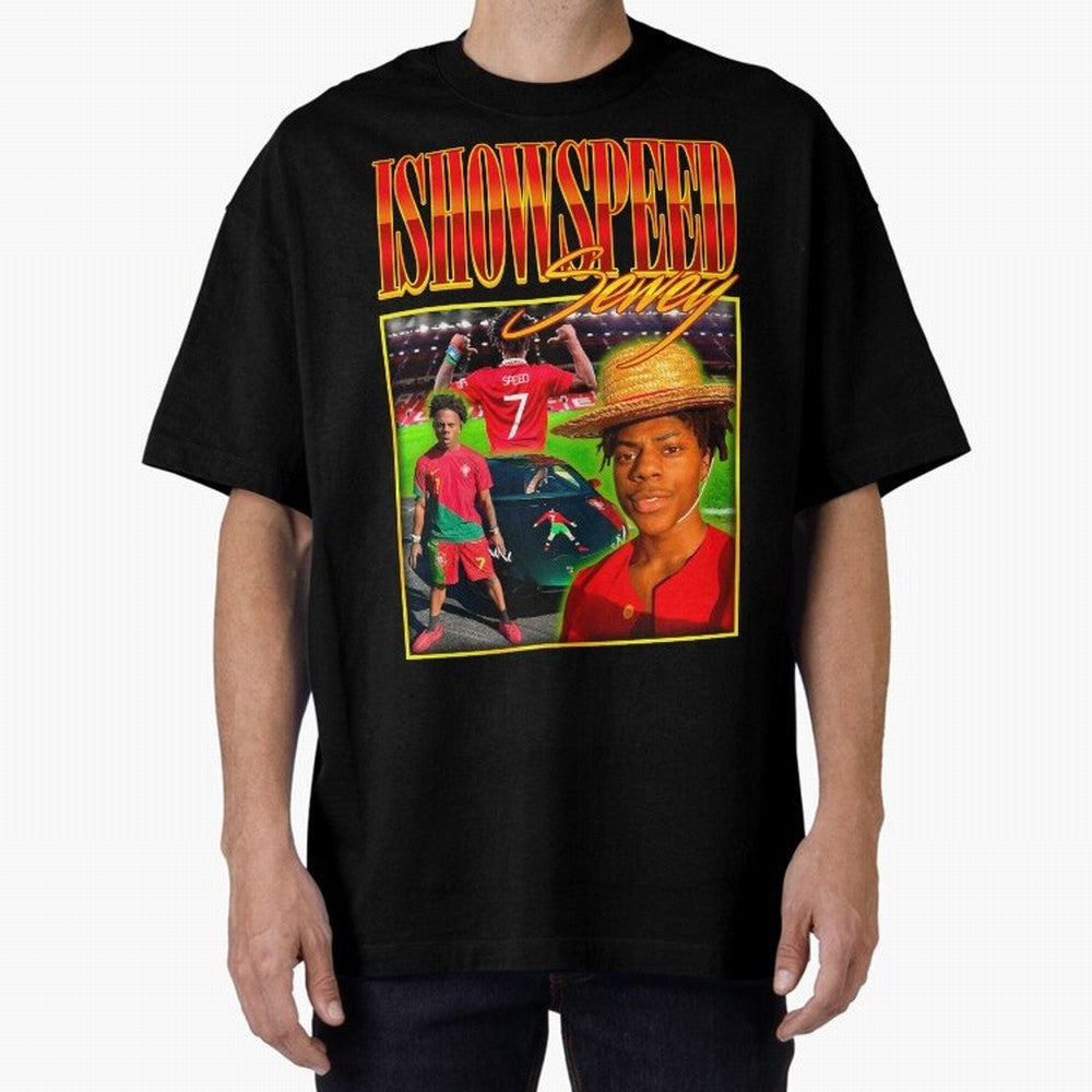 IShowSpeed Vintage Retro Y2K Design Oversized T-Shirt Join FIFA World Cup 2026 Group Stage Spirit, Driven by Brazil, Mbappe and Neymar, Tournament Hype, Historic Matchups, Family Viewing Parties and Global Sports Pride; Perfect for People Who Love