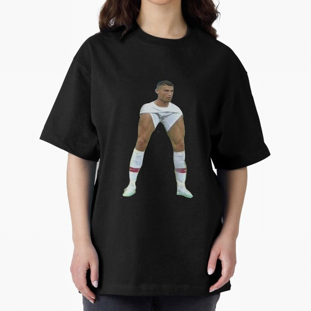 Ronaldo Oversized T-Shirt Celebrate Football Dreams Across Match Day Hype around FIFA World Cup 2026, Haaland, Argentina and Brazil, Stadium Chants, National Pride, Trophy Dreams and Unforgettable Football Memories; Ideal for Fans Who Follow Messi,