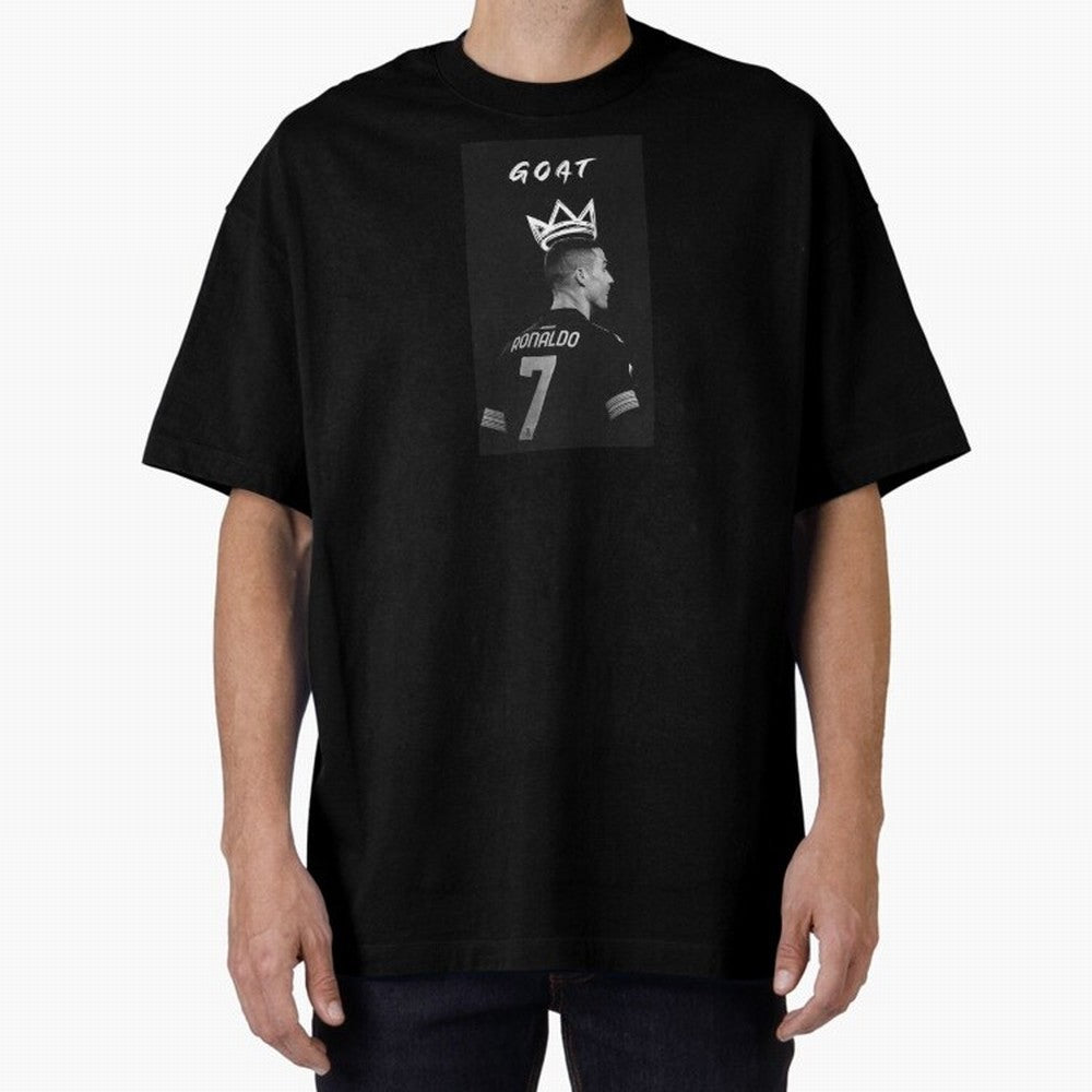 Ronaldo Goat Oversized T-Shirt Experience the Global Stage of the FIFA World Cup 2026 Journey through Mbappe Highlights, Brazil Pride, Football Passion, Legendary Performances, Festival Vibes and Supporter Community; Perfect for Supporters Who Want