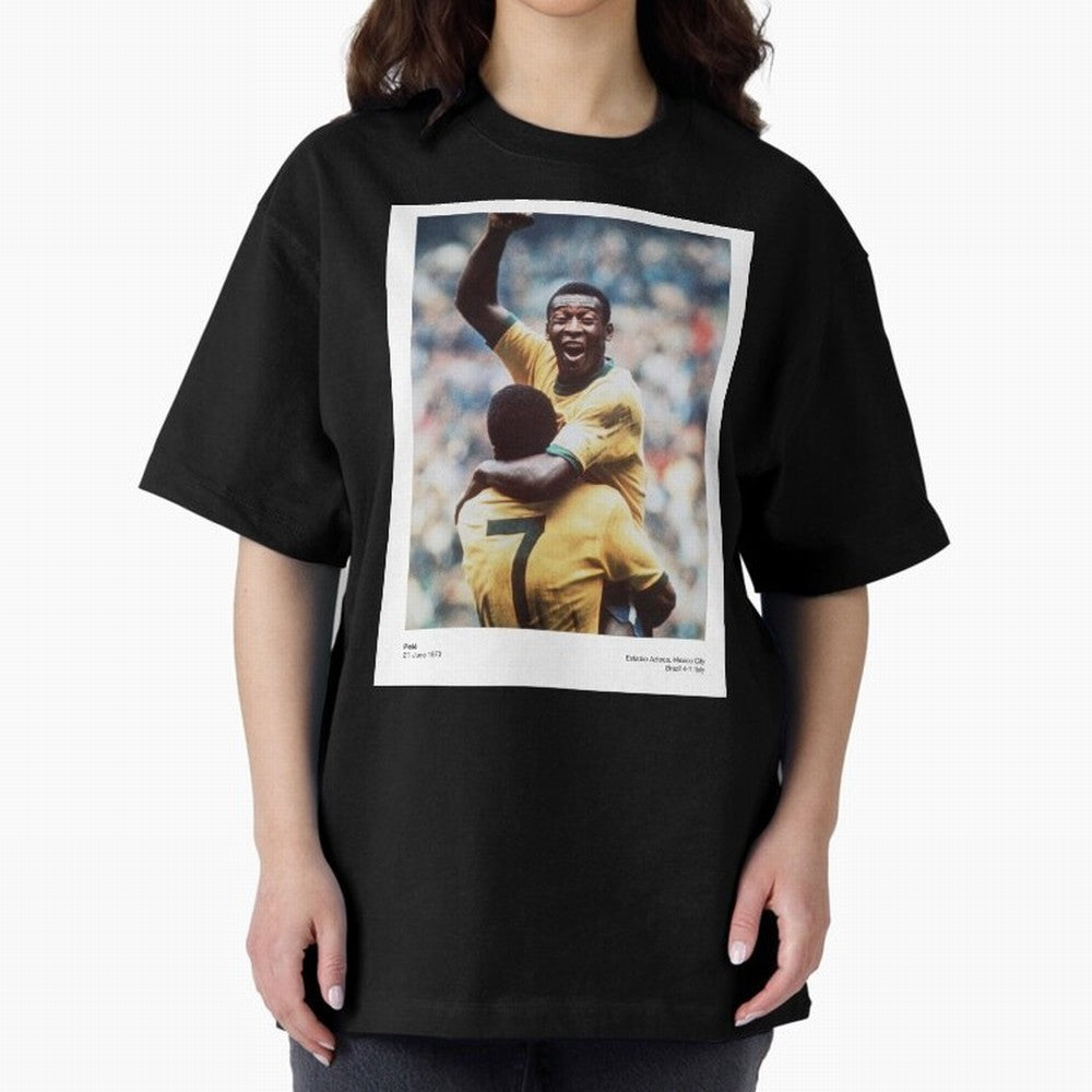 Pel¨¦'s Triumph: 1970 World Cup Legend Print Oversized T-Shirt Make Every Match About FIFA World Cup 2026 Group Stage for Fans of Messi, CR7 and Mbappe and Netherlands, Bringing Stadium Chants, National Pride, Trophy Dreams and Unforgettable