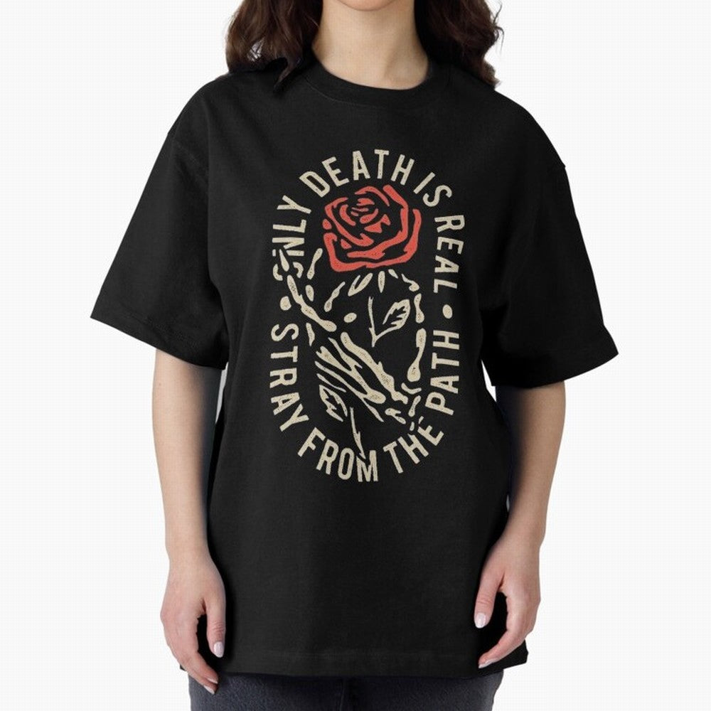 Stray from the path /only ddeath is real Oversized T-Shirt Live the Energy of FIFA World Cup 2026 Spirit, with France, Messi and Cristiano Ronaldo, Football Passion, Legendary Performances, Festival Vibes and Supporter Community; Ideal for Fans Who