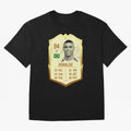 Ronaldo Ultimate Card Oversized T-Shirt Show Fan Pride Across the FIFA World Cup 2026 Journey through Messi Highlights, Argentina, France and Brazil Pride, Champion Mindset, Group Stage Buzz, Knockout Tension and Passionate Fan Culture; Made for