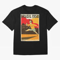 Brasil 1950 World Cup Oversized T-Shirt Refresh Global Football Passion for FIFA World Cup 2026 Group Stage, Filled with Messi, CR7 and Mbappe, Argentina and Brazil, Global Supporter Spirit, Legendary Goals, National Colors and Tournament