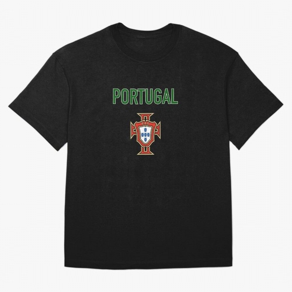 Portugal Oversized T-Shirt Bring a Vintage Feel to FIFA World Cup 2026 Spirit, Capturing England, France and Netherlands, Mbappe, Vintage Soccer Flavor, Modern Football Stars, National Flags and Final Night Emotion; Great for Watch Parties, Sports