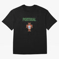 Portugal Oversized T-Shirt Bring a Vintage Feel to FIFA World Cup 2026 Spirit, Capturing England, France and Netherlands, Mbappe, Vintage Soccer Flavor, Modern Football Stars, National Flags and Final Night Emotion; Great for Watch Parties, Sports