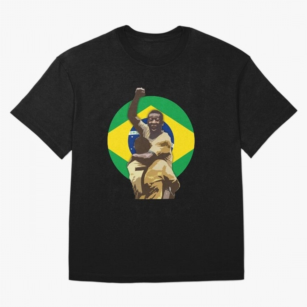 Pele Greates Footbal Player in History - Joga Bonito Oversized T-Shirt Celebrate the Road through FIFA World Cup 2026 Group Stage for Fans of Mbappe and Neymar and Spain, Bringing Football Passion, Legendary Performances, Festival Vibes and