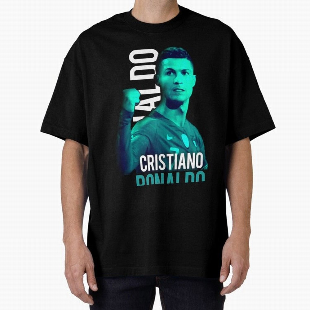 Ronaldo Ronaldo vector Oversized T-Shirt Remember Global Football Passion for FIFA World Cup 2026 USA Canada Mexico, Driven by Cristiano Ronaldo, Haaland and CR7, Spain, Game Day Rituals, Football Legends, Country Pride and the Road to the Final;