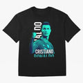 Ronaldo Ronaldo vector Oversized T-Shirt Remember Global Football Passion for FIFA World Cup 2026 USA Canada Mexico, Driven by Cristiano Ronaldo, Haaland and CR7, Spain, Game Day Rituals, Football Legends, Country Pride and the Road to the Final;