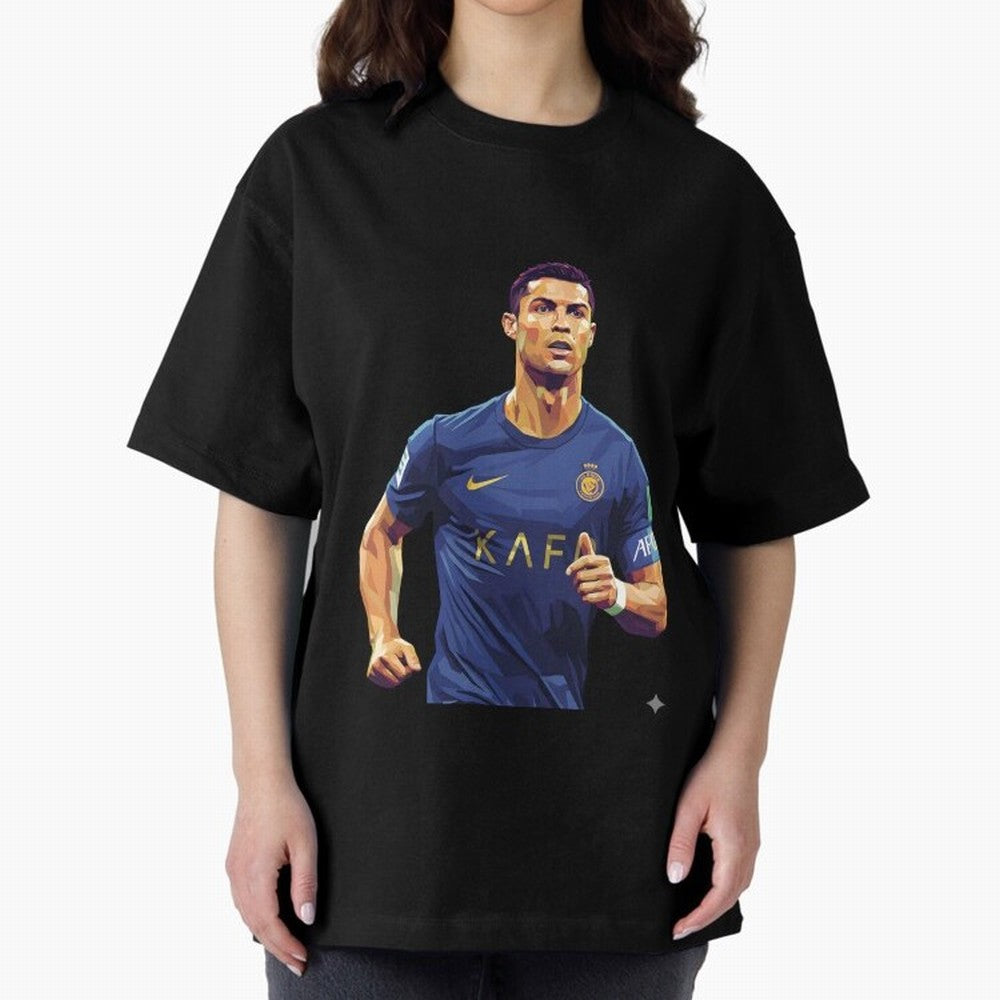 Ronaldo pop art Oversized T-Shirt Stand with FIFA World Cup 2026 USA Canada Mexico Spirit, Built around Argentina and Brazil, CR7 and Messi, Game Day Rituals, Football Legends, Country Pride and the Road to the Final; Perfect for Fans, Collectors,