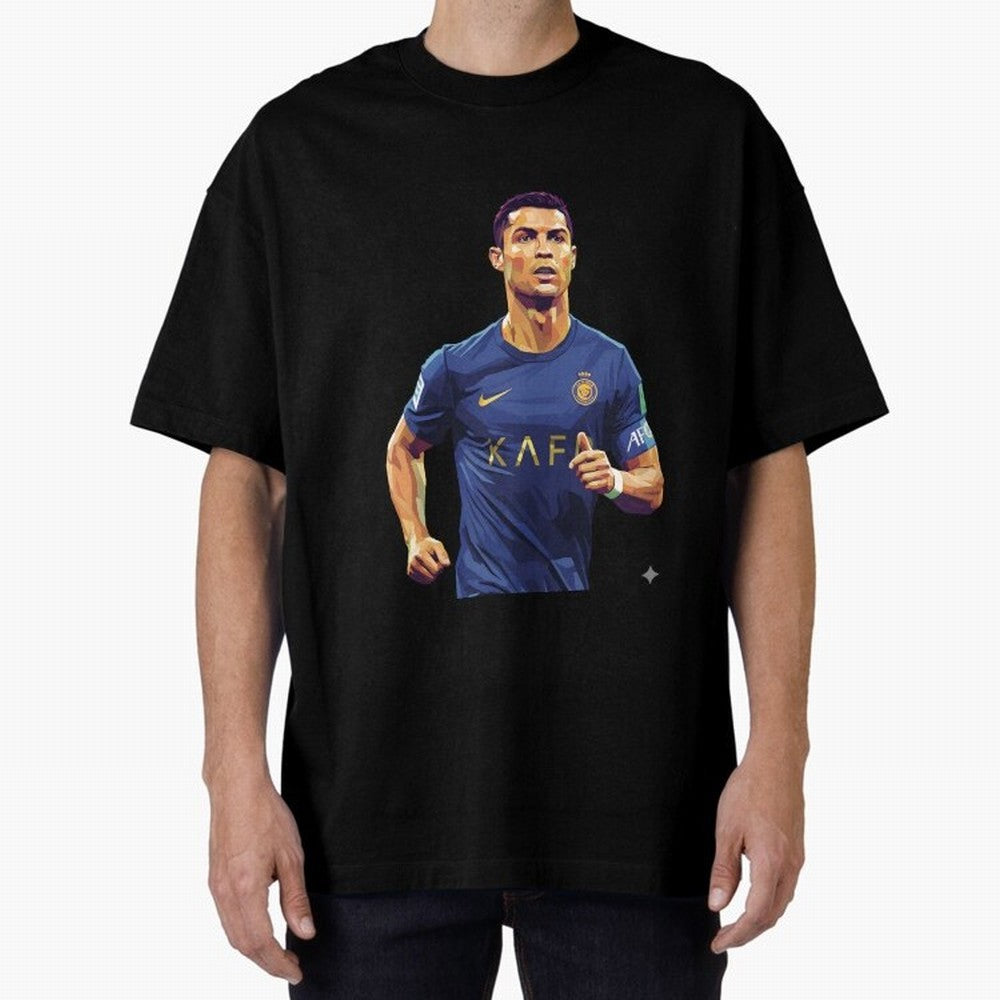 Ronaldo pop art Oversized T-Shirt Stand with FIFA World Cup 2026 USA Canada Mexico Spirit, Built around Argentina and Brazil, CR7 and Messi, Game Day Rituals, Football Legends, Country Pride and the Road to the Final; Perfect for Fans, Collectors,