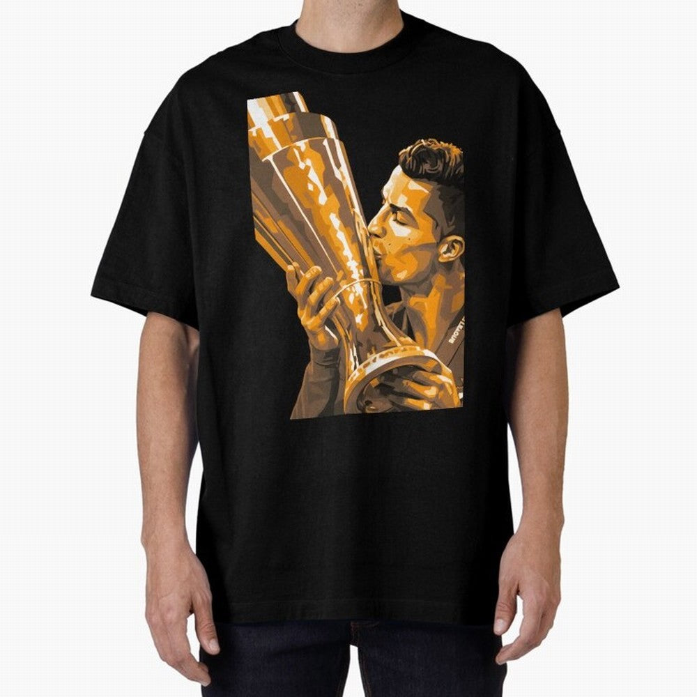 Ronaldo Oversized T-Shirt Celebrate Rivalries and Pride in FIFA World Cup 2026 Group Stage Spirit, Centered on England, Messi and Cristiano Ronaldo, Global Supporter Spirit, Legendary Goals, National Colors and Tournament Celebration; Ideal for