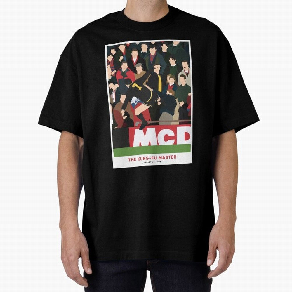 Eric Cantona The Kung-Fu Master Oversized T-Shirt Support FIFA World Cup 2026 USA Canada Mexico for Fans of Mbappe and Argentina, France and Brazil, Bringing Stadium Memories, Football Loyalty, International Chants and Championship Tradition; Ideal