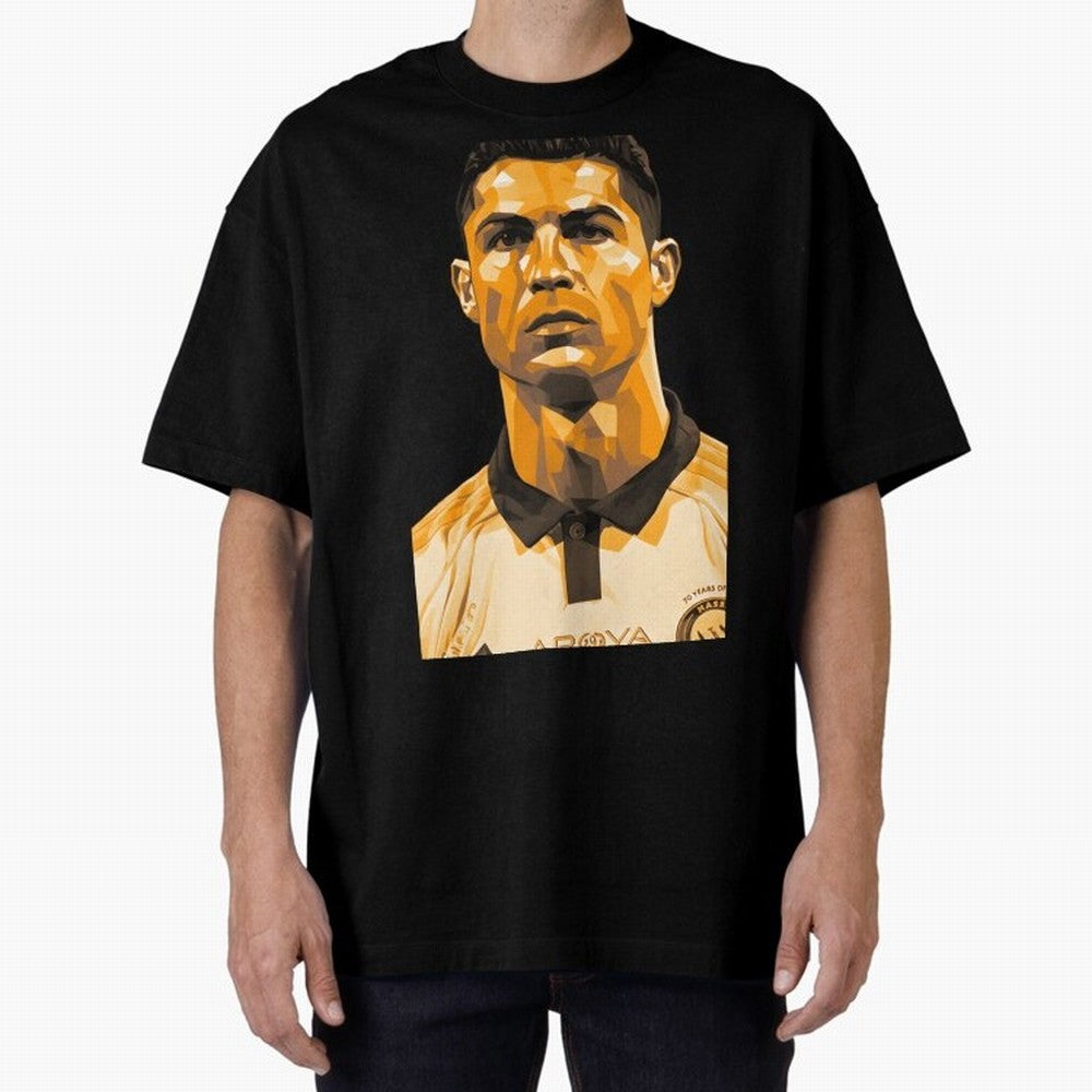Ronaldo Oversized T-Shirt Show Up for the Glory of FIFA World Cup 2026 Spirit, Connected to France, CR7 and Messi, Supporter Pride, Iconic Celebrations, Legendary Names and Global Match Day Energy; Great for Supporters Who Love Legendary Players,