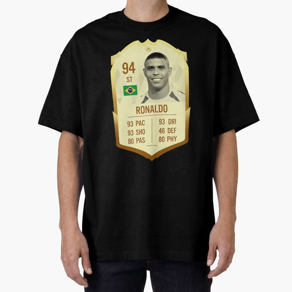 Ronaldo Ultimate Card Oversized T-Shirt Carry FIFA World Cup 2026 USA Canada Mexico for Fans of Messi and Cristiano Ronaldo and Brazil, Bringing Worldwide Fan Energy, Dramatic Goals, Stadium Lights and Championship Celebrations; Made for Die Hard