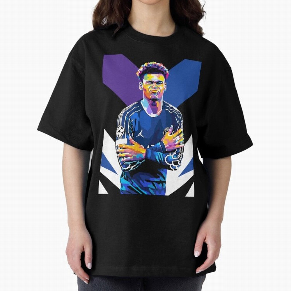 Desire Doue in WPAP Style Oversized T-Shirt Live the Energy of Match Day Hype around FIFA World Cup 2026 Group Stage, Messi, CR7 and Mbappe, Spain, Champion Mindset, Group Stage Buzz, Knockout Tension and Passionate Fan Culture; Made for Die Hard
